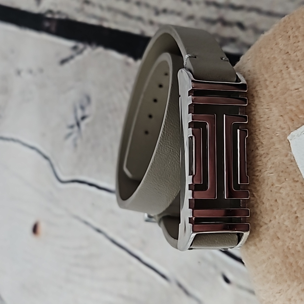 Tory Burch Silver and Taupe Fitbit Bracelet